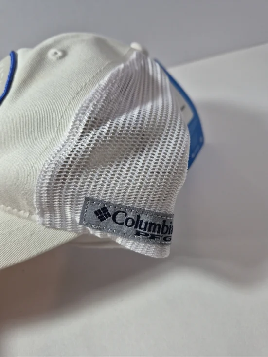 Columbia PFG Trucker Snapback Hat White Fishing Unisex - Picture 5 of 5